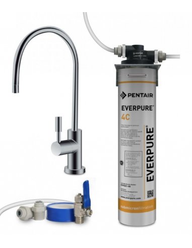 Kit Completo Everpure 4c - rubinetto 1 via - kit installazione